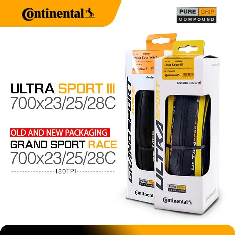 Continental Road-Vélo de route Ultra dehors III et GRAND dehors Race, pneu de gravier pliable, noir