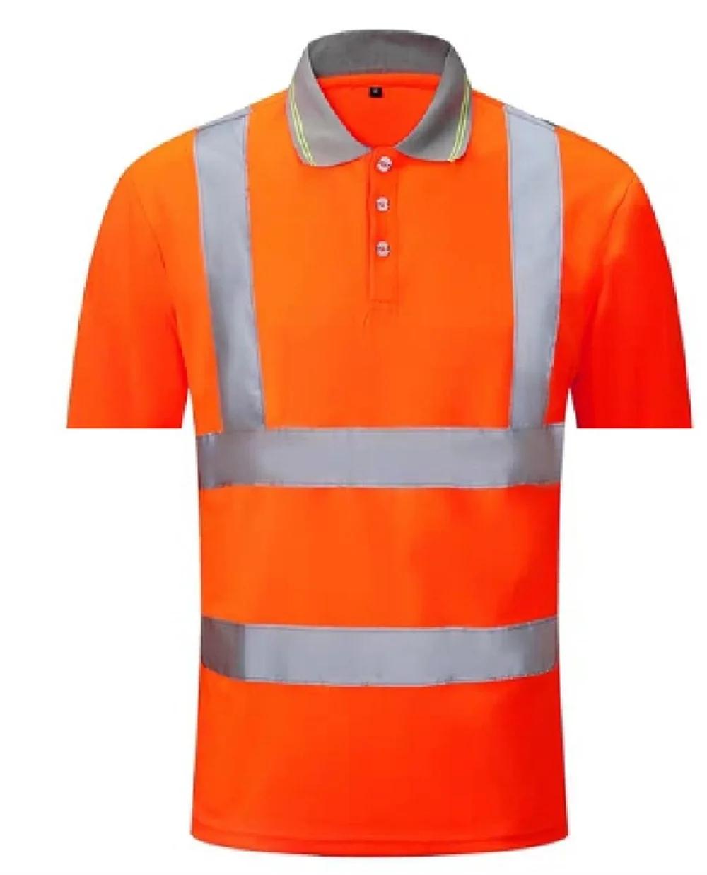 T-shirt respirant à manches courtes pour hommes, chemises de travail de nuit, vêtements de travail d