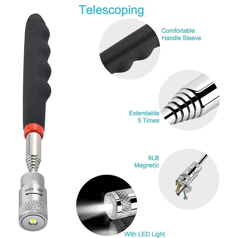 Mini stylo magnétique télescopique Portable, outils pratiques, capacité pour ramasser des boulons d'