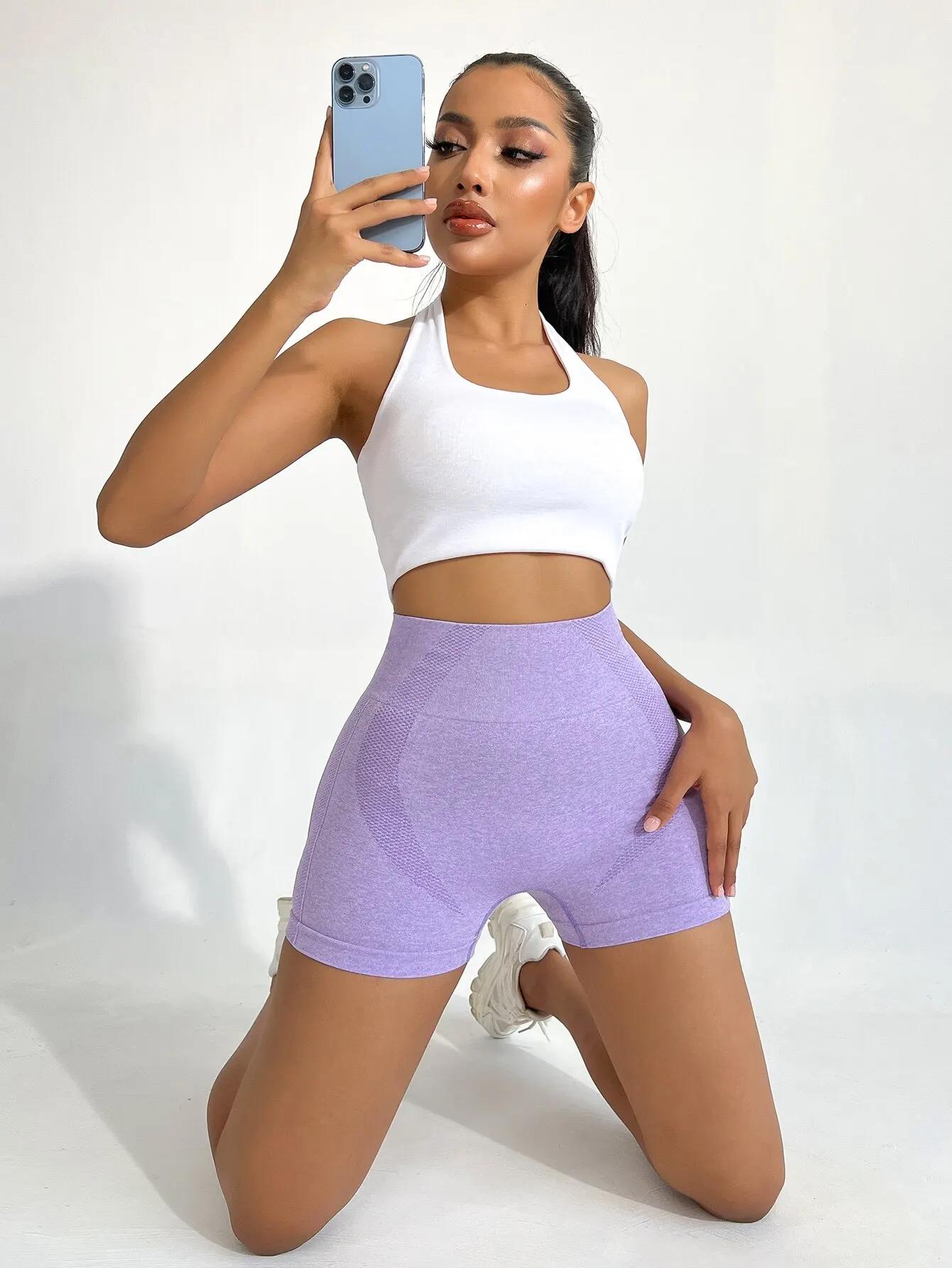 TUNIControl-Shorts de yoga sans couture pour femmes, vêtements de sport pour femmes, vêtements de sp