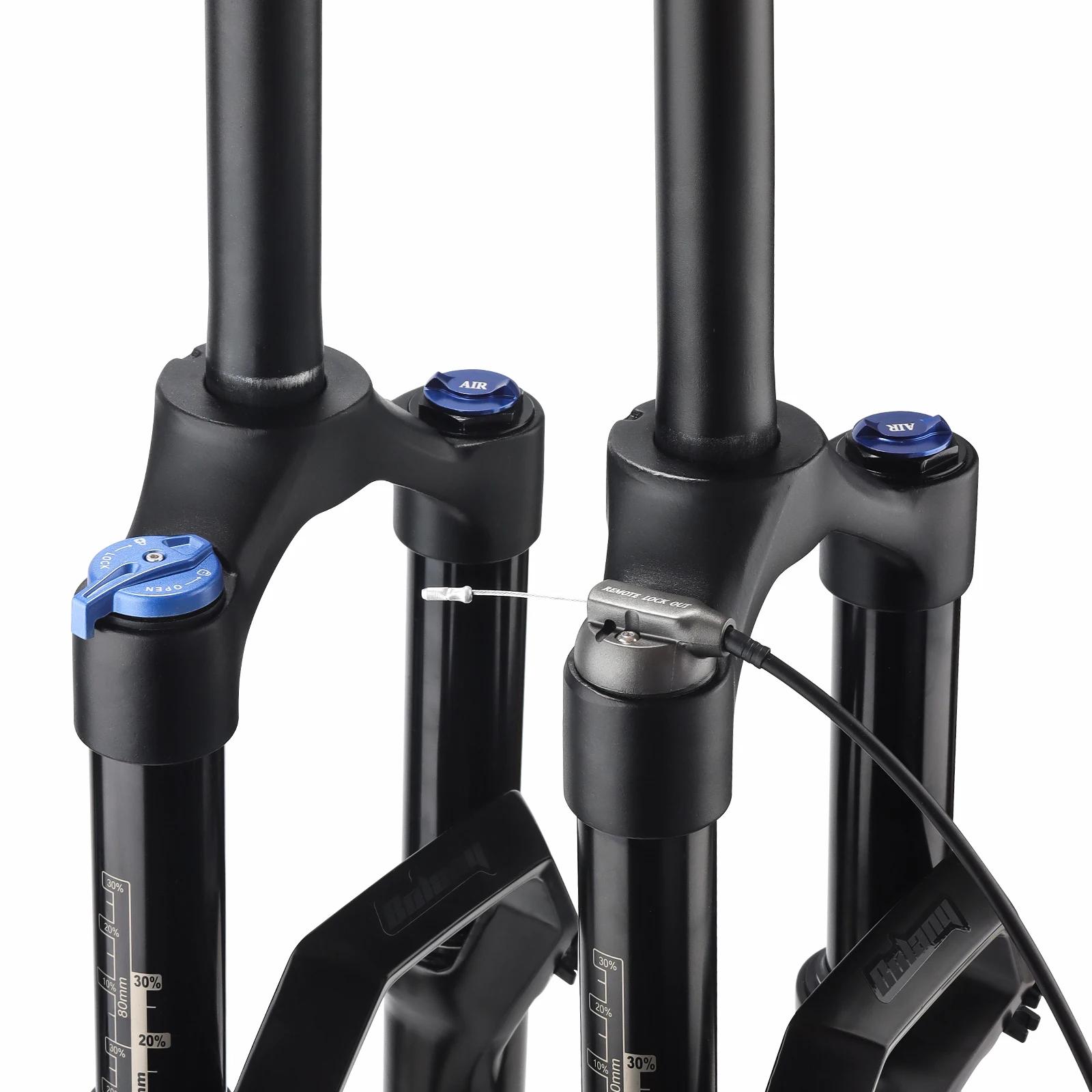 BOLANY 27.5 29er fourche à Air de Suspension de vélo 9x100mm QR vtt fourche de choc avant de vélo re