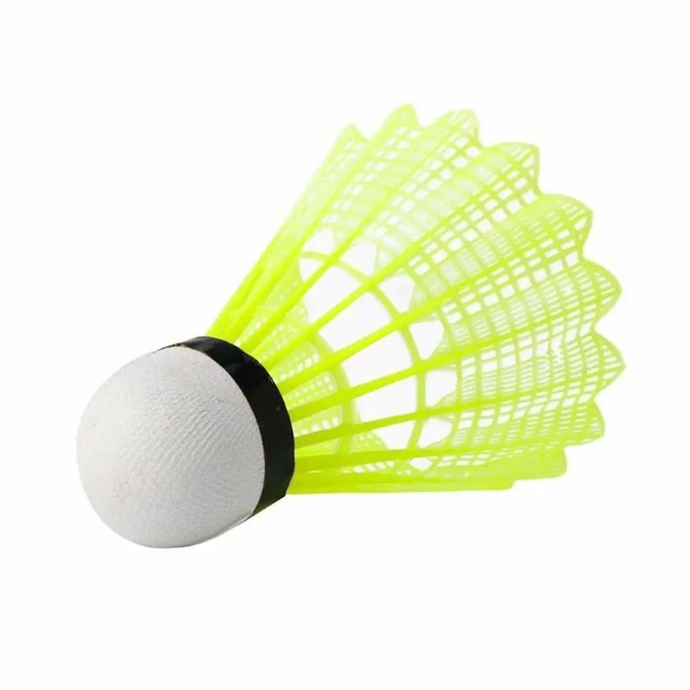 Volants de badminton durables, volants en nylon jaune, sports d'intérieur et d'extérieur, entraîneme