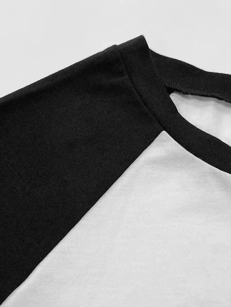 T-Shirt drôle avec lettres de chat imprimées, col rond, haut décontracté à manches courtes pour prin