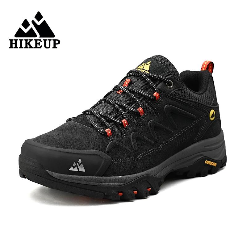 HIKEUP – chaussures de randonnée en cuir pour hommes, baskets de randonnée en plein air, de tourisme
