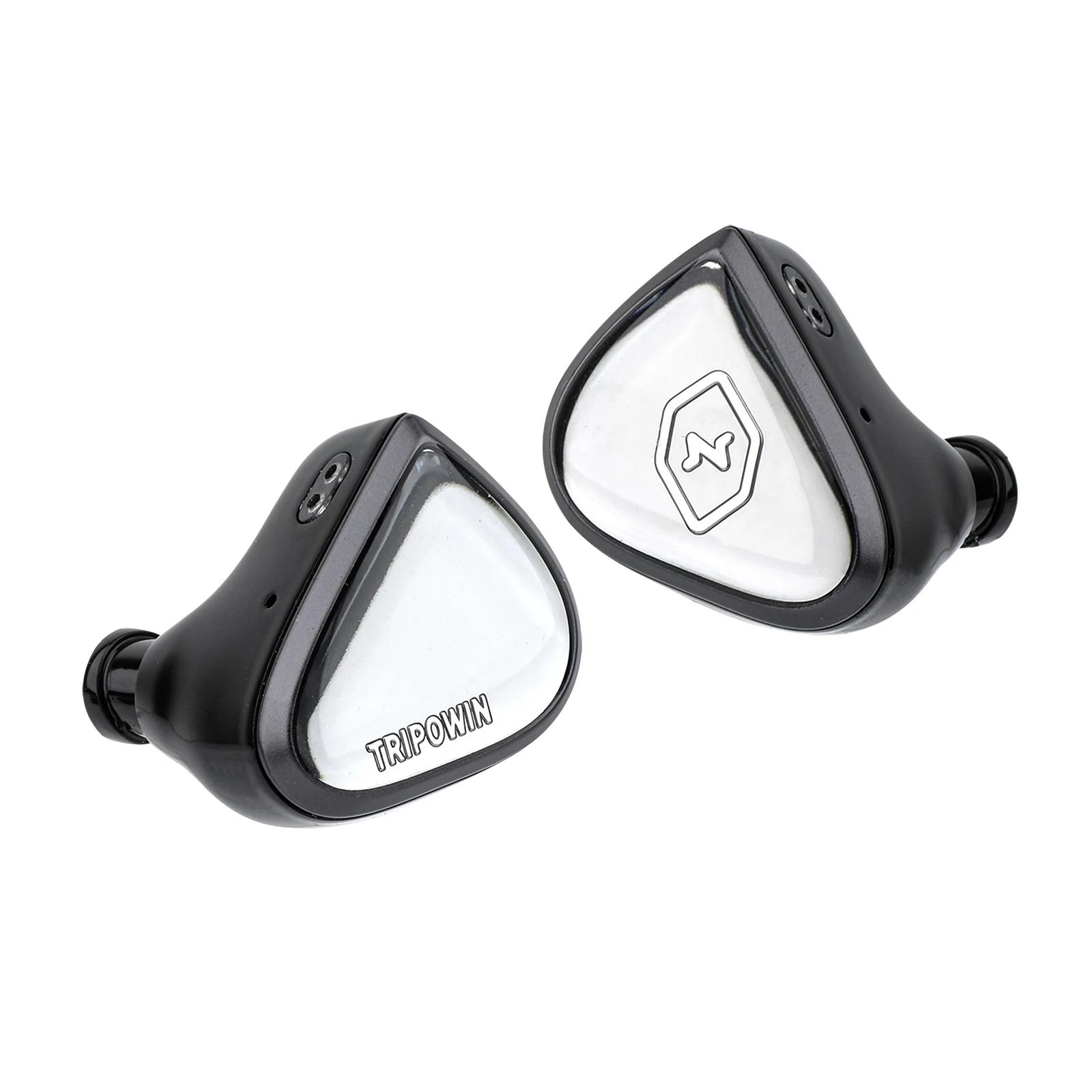 Tripowin x 0DiBi: Vivace 10mm diaphragme en titane pilote dynamique IEM Hifi écouteurs avec câble Au
