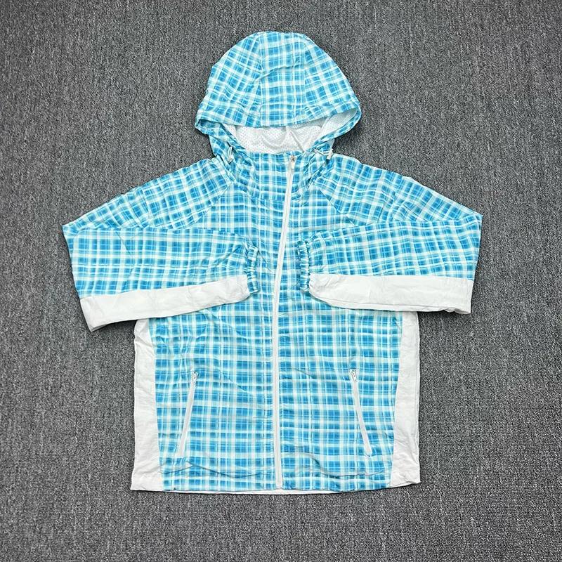 Veste d'extérieur toutes saisons de qualité supérieure coupe-vent avec doublure en maille bleu-vert