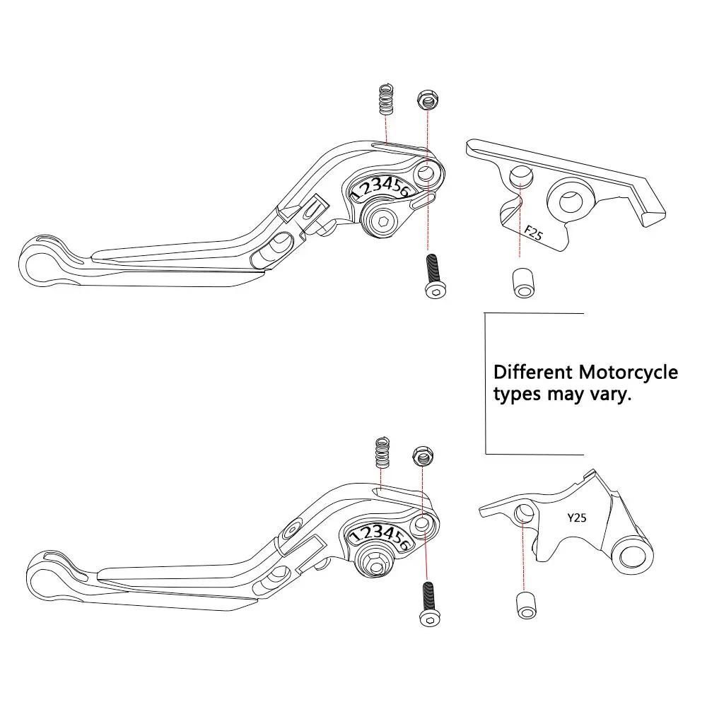 Leviers de frein et d'embrayage extensibles et réglables avec poignées de guidon, pour moto YAMAHA B