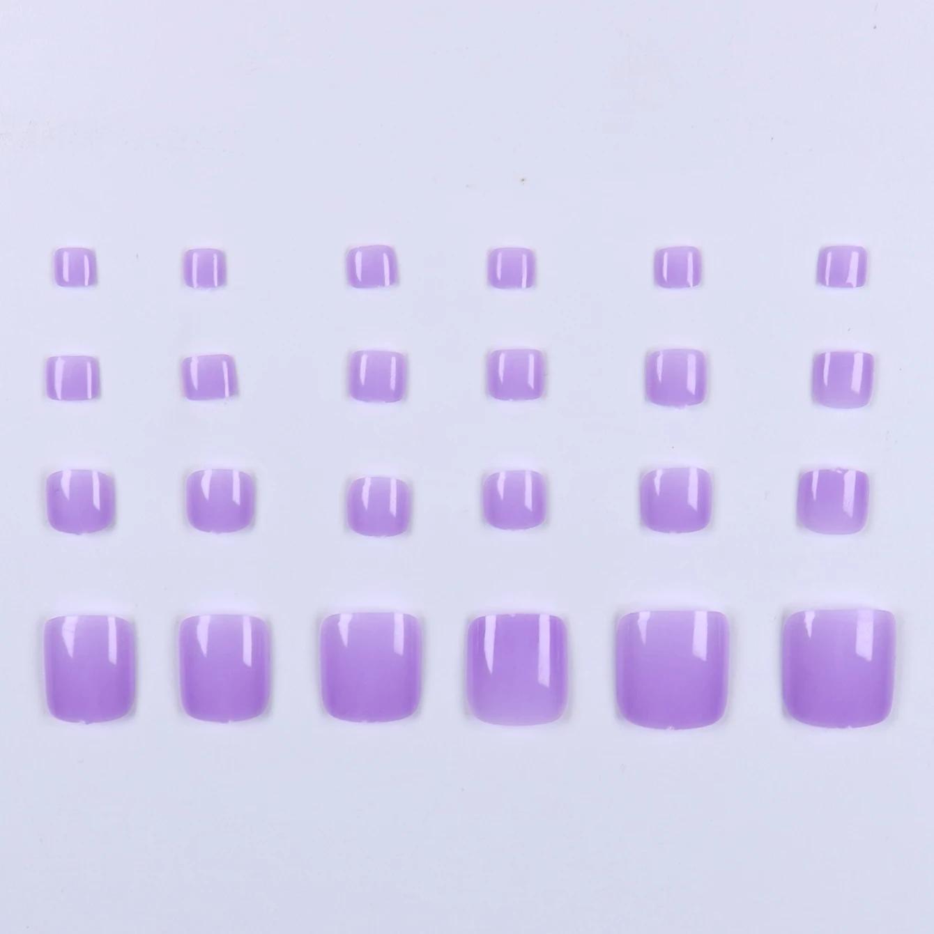 Ongles de Type presse 48 pièces, faux ongles carrés et de presse de taille moyenne, faux ongles poin