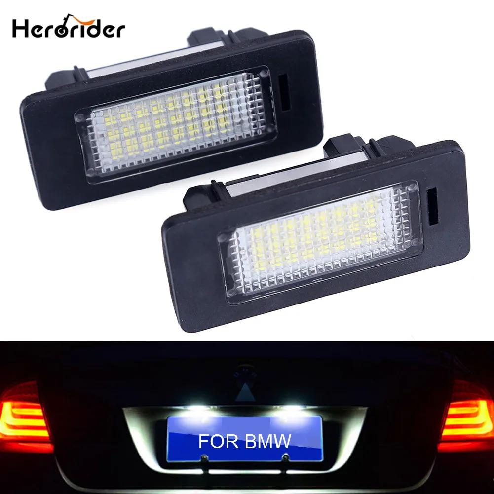 Lumière de plaque d'immatriculation pour BMW E39 E60, 2 pièces, 6000k, blanc, sans erreur, numéro Le