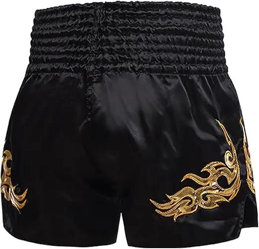 Shorts de Muay Thai pour hommes et femmes, pour la boxe, le kickboxing, le grappling, l'entraînement
