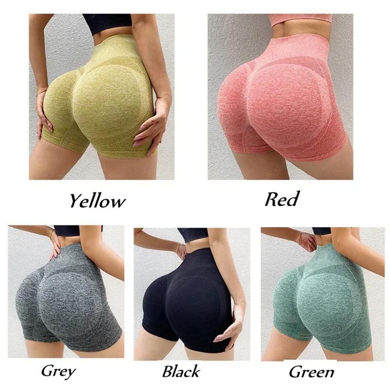 Nouvelles femmes Shorts de Yoga taille haute Shorts d'entraînement Fitness Yoga ascenseur bout à bou