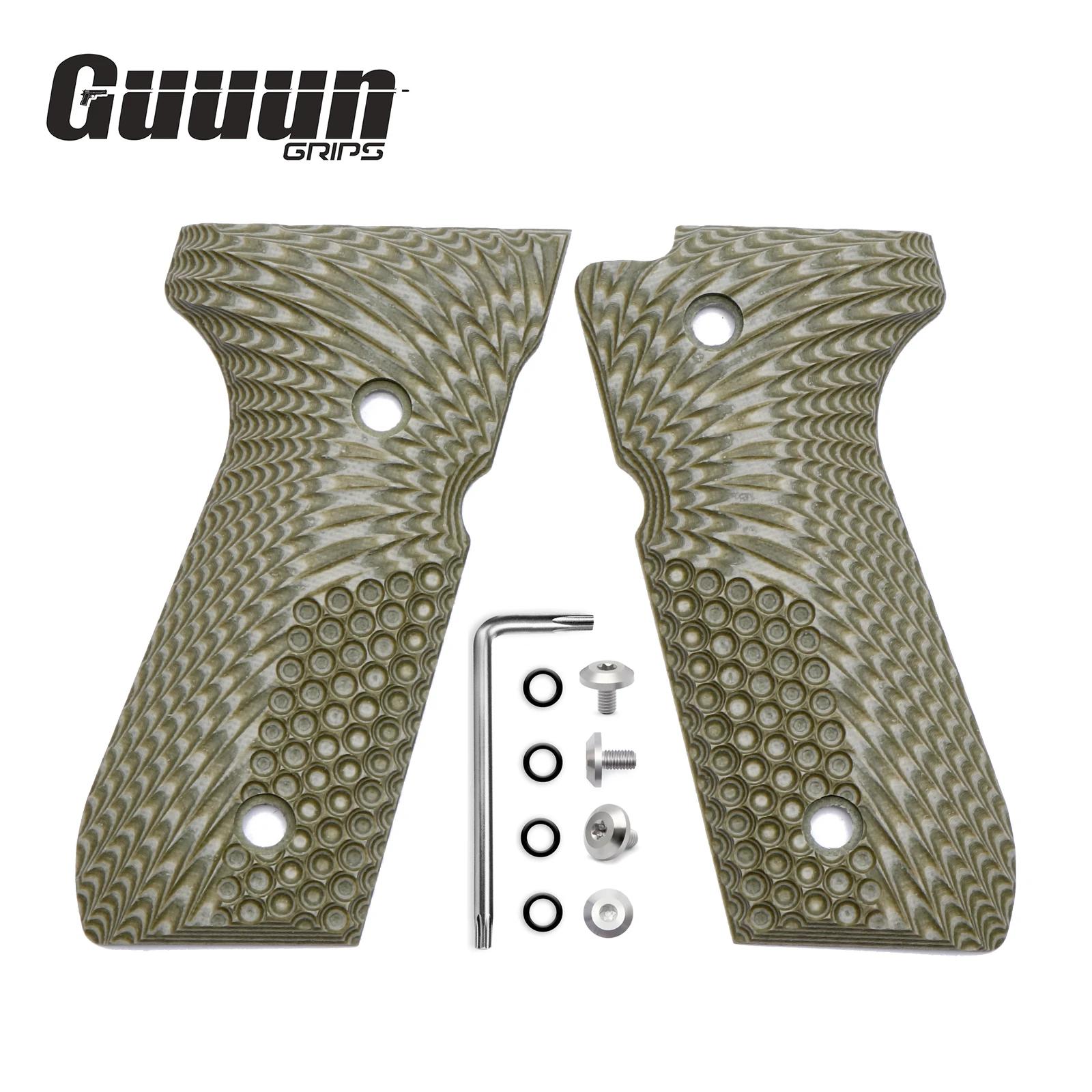 Poignées Guuun G10 pour Beretta 92/96 92fs M9 92A1 INOX panneau de poignée décoratif antidérapant OP