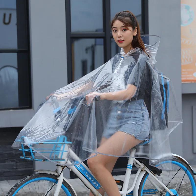EVA imperméable pour vélo cyclisme Poncho sac à dos conception adulte vêtements de pluie bande réflé