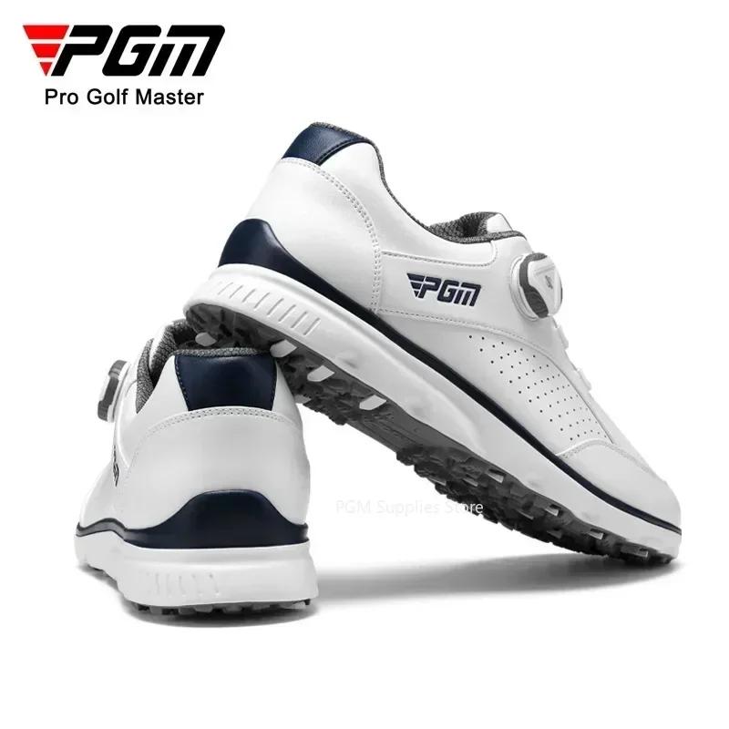 Chaussures golf PGM hommes lacets anti-dérapant imperméable baskets sport XZ245