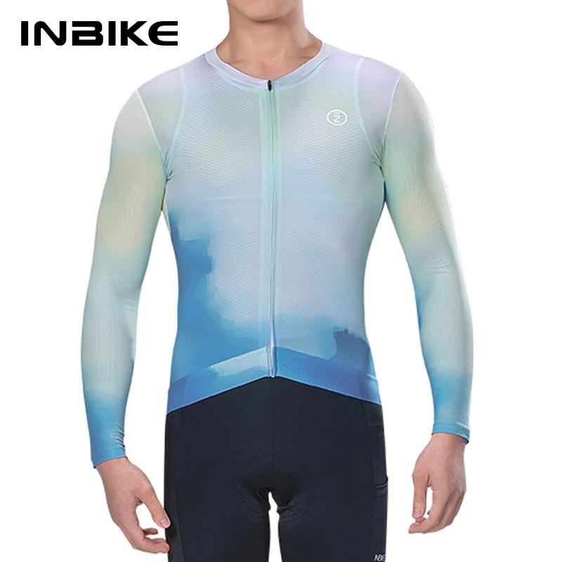INBIKE-Maillot de vélo de montagne à manches longues pour hommes, maillot de cyclisme VTT, fermeture