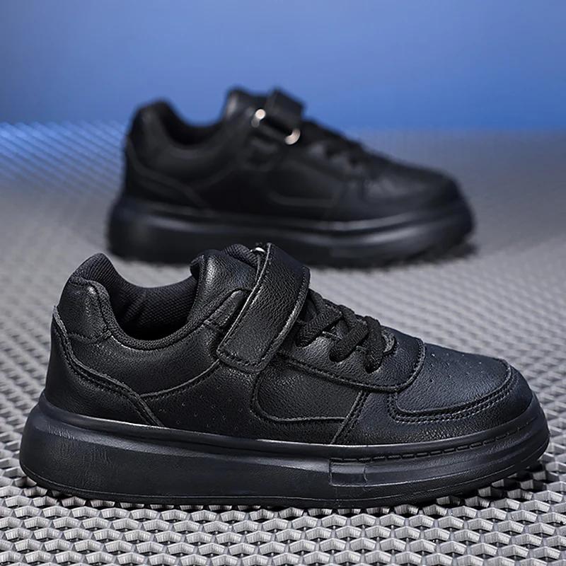 Baskets respirantes enfants garçons filles sport course chaussures décontractées en cuir antidérapan