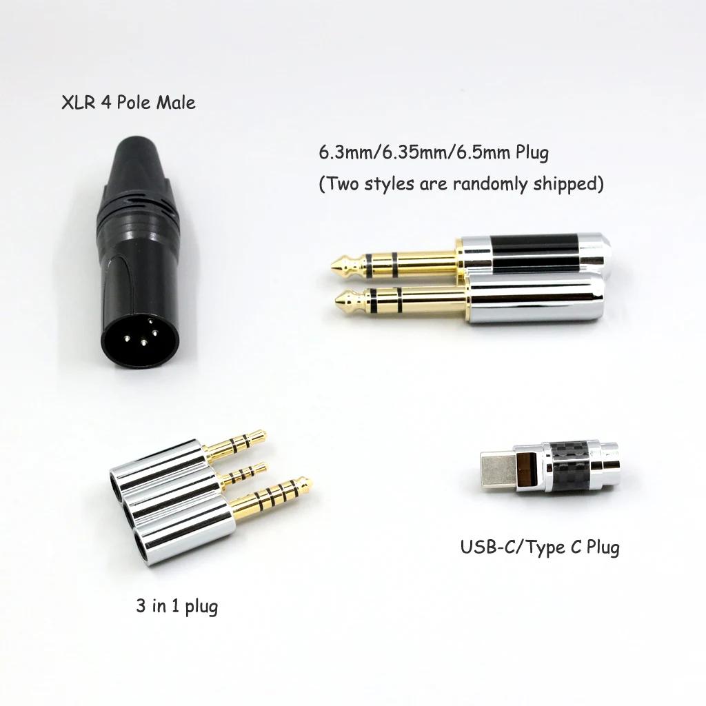 8 Core 99% 7n Pure Silver Palladium Câble pour écouteurs pour Hifiman Sundara Ananda HE1000se v2 HE6