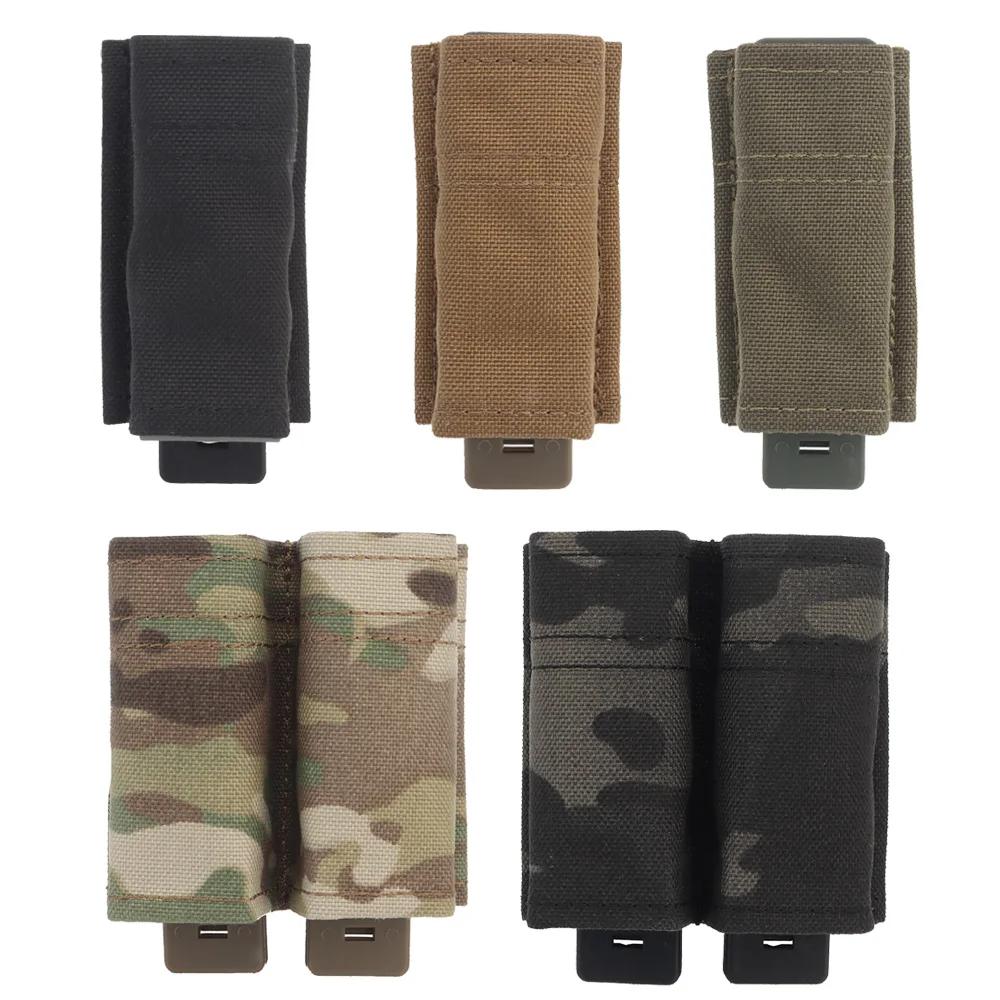 Pochette pour pistolet rapide 9MM, simple/Double, pochette tactique MOLLE Mag avec insertion Kydex à