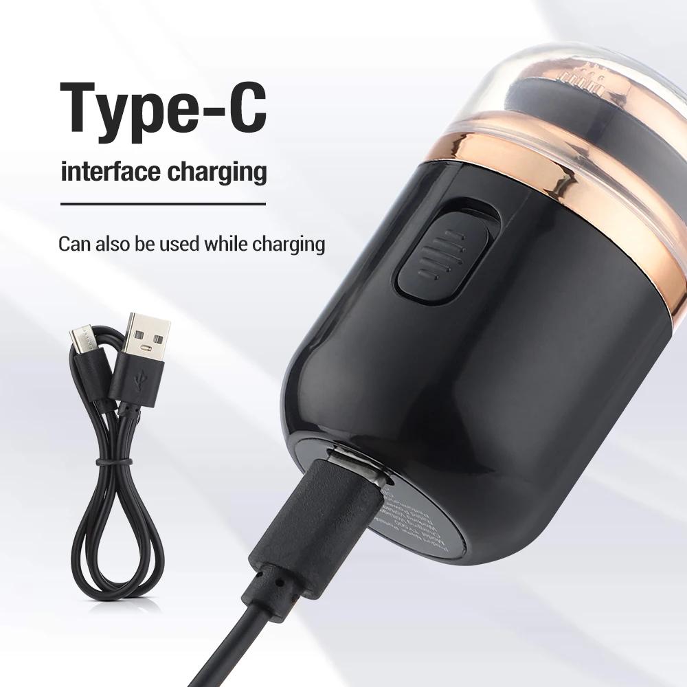Mini rasoir électrique lavable de voyage, Capsule de chargement de Type c, coupe des poils du nez, f