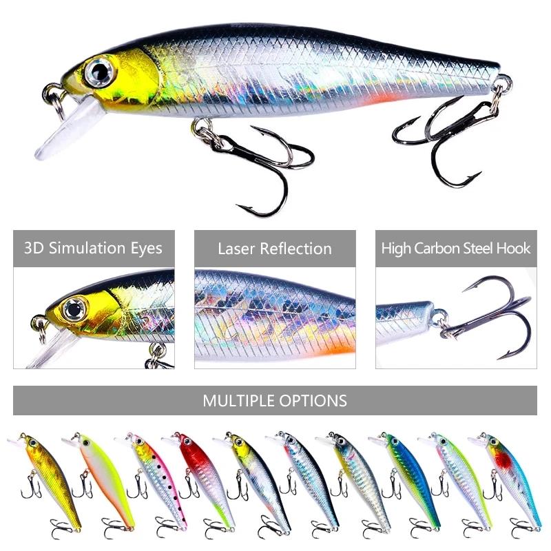 Minnow manivelle Wobbler Jerkbait leurre de pêche 8.8Cm 9G Isca artificiel Carkbait Swimbait matérie