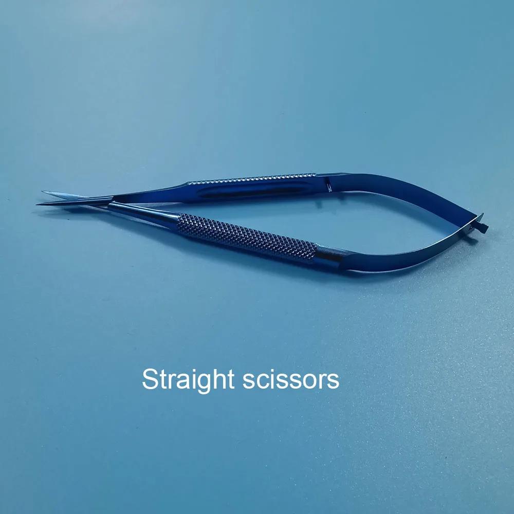 Ensemble d'instruments en alliage d'itanium de 12 cm, pince, porte-aiguille, ciseaux, instruments op