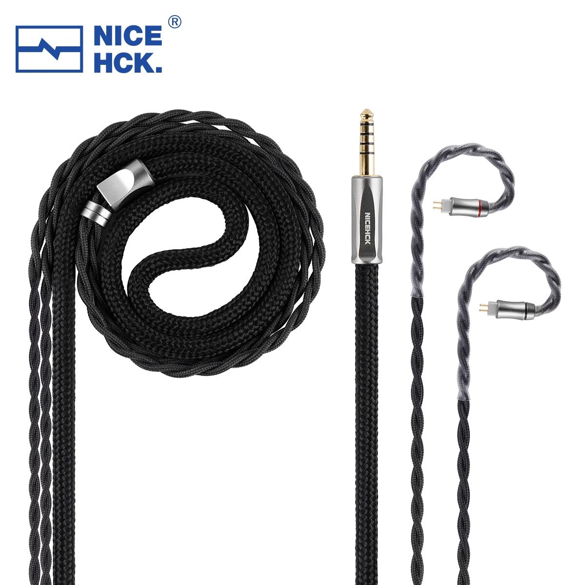 NICEHCK AceOrpheus câble 8N OCC HIFI IEM fil Audio 4.4mm équilibré MMCX/2Pin pour moniteur intra-aur
