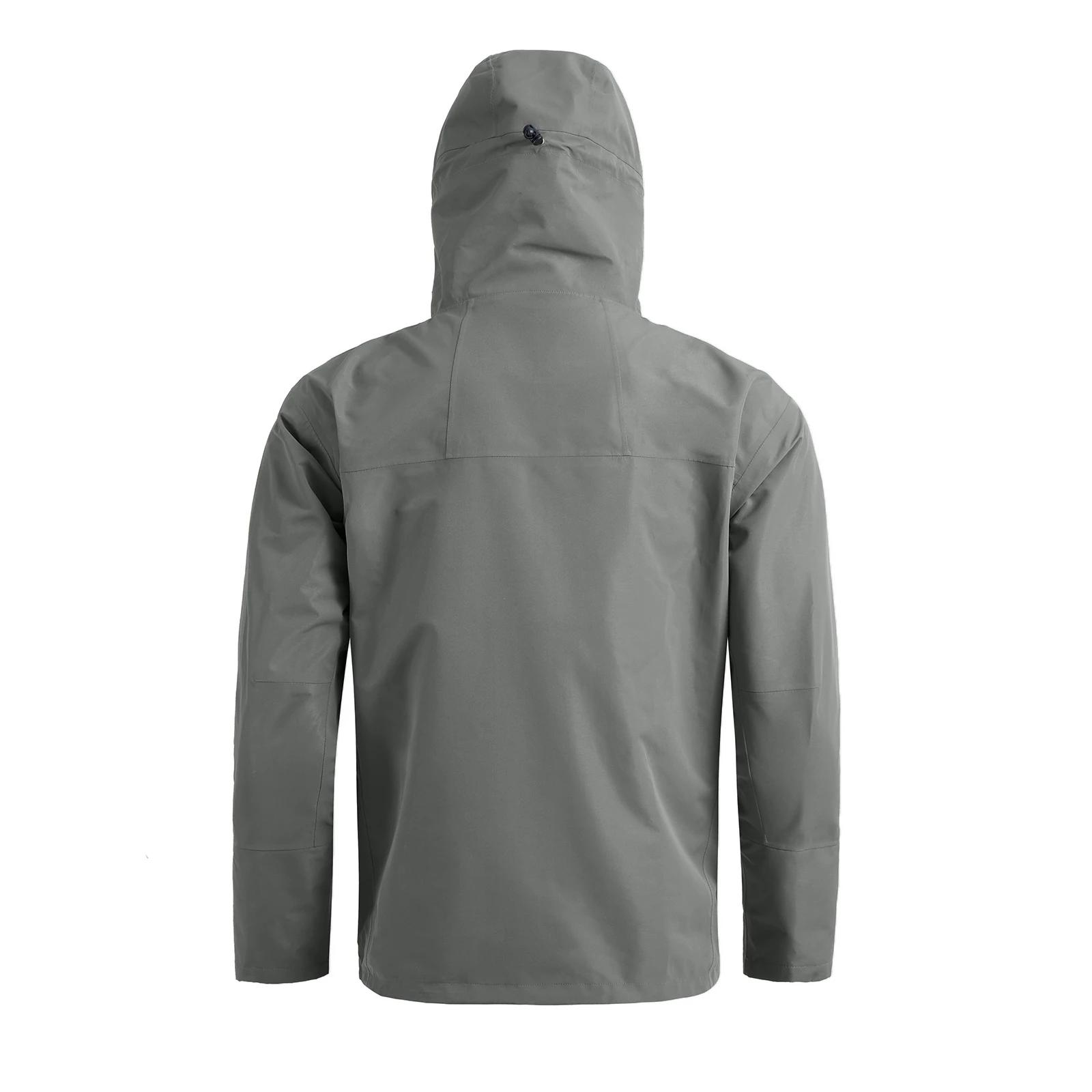 Veste imperméable à capuche pour hommes, pêche à la mouche, randonnée, 3 couches, vêtements coupe-ve