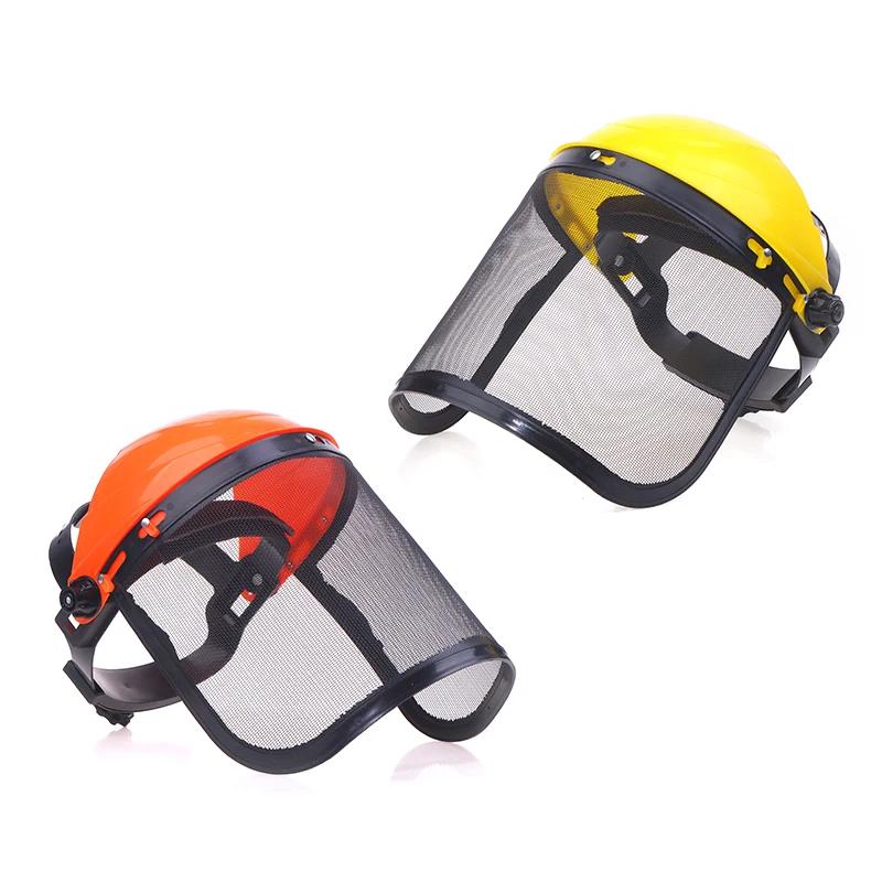 Casque de sécurité pour coupe gazon de jardin, 1 pièce, chapeau avec masque de Protection complet en