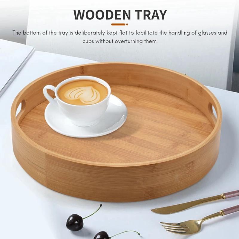 Promotion! Escalier de service rond en bambou et bois, pour plateaux quetrenci, bar à thé, petit déj