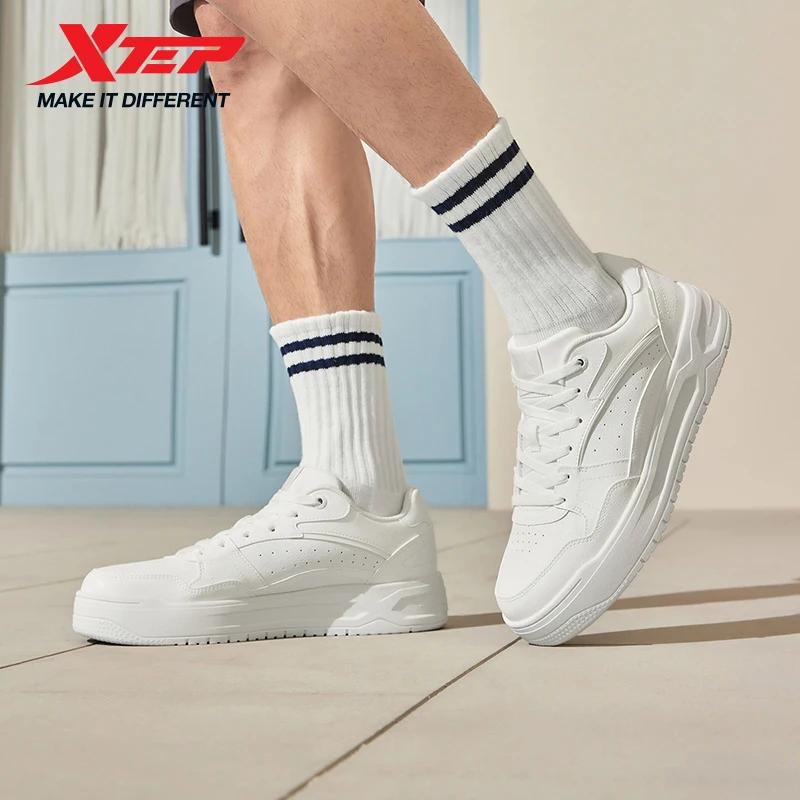Xtep chaussures de skateboard 2025 été chaussures de sport légères semelle épaisse bas à la mode Sty