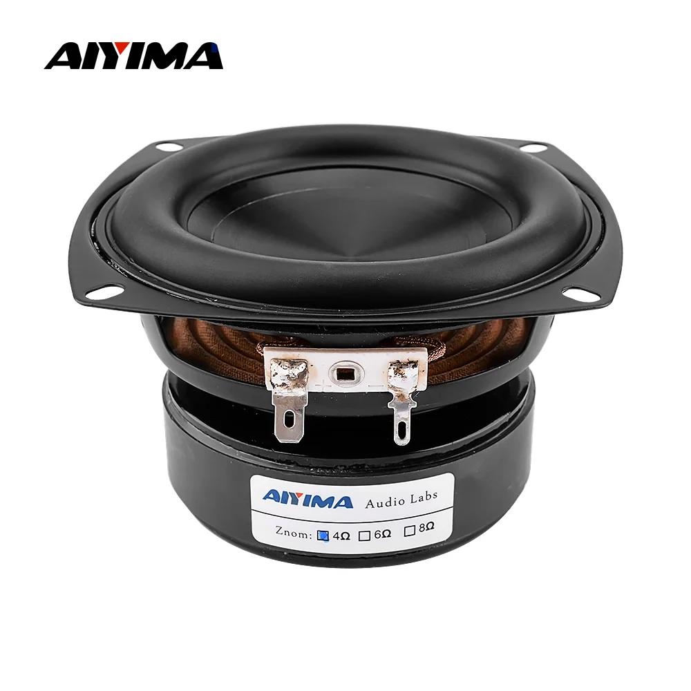 AIYIMA 1 pièce Haut-parleur Subwoofer 4 pouces 100W 4/8 Ohm Super Woofer Haut-parleur de son BASS Ét