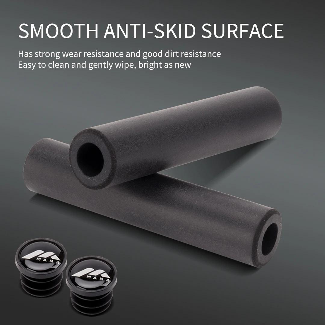 MANA Poignées en silicone pour vélo MTB, épaisses, légères, confortables, avec absorption des chocs,