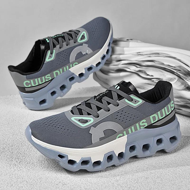 Chaussures de course pour hommes, chaussures de luxe en maille respirante, chaussures tout-terrain,