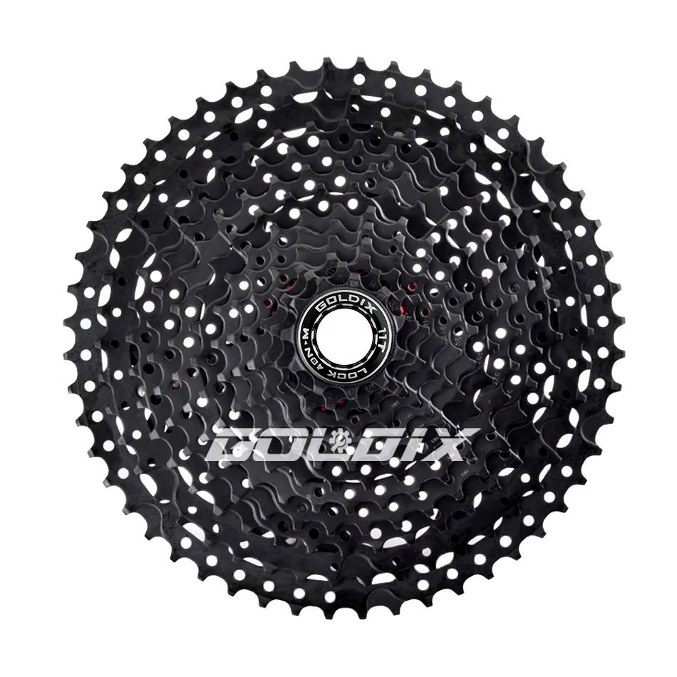 GOLDIX-Pignon de roue libre de vélo pour Shimano, VTT noir, 8, 9, 10, 11/12 vitesses, 40, 42, 46, 50