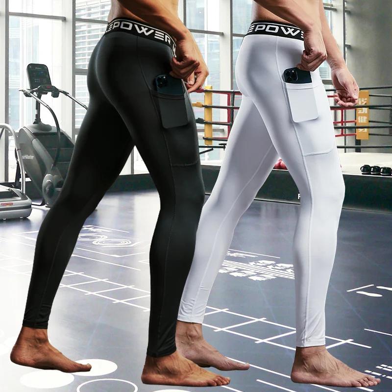 Pantalons de survêtement de Compression pour hommes collants pour hommes pantalons de Sport pour sal