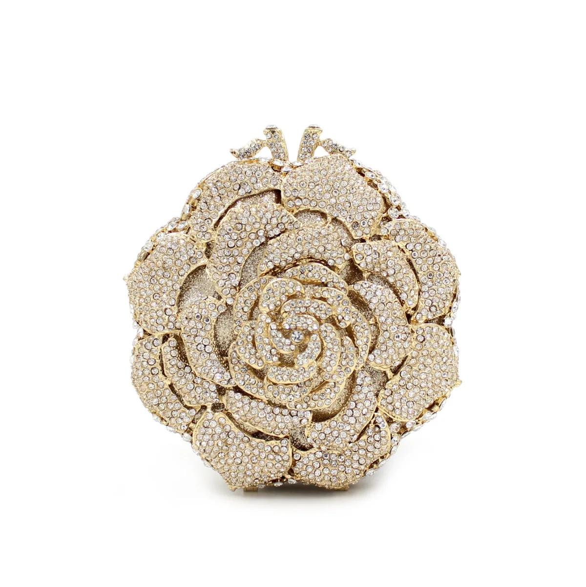 Sac à main de soirée en biscuits pour femme, rose élégante, sac de mariée de mariage, sac à main de