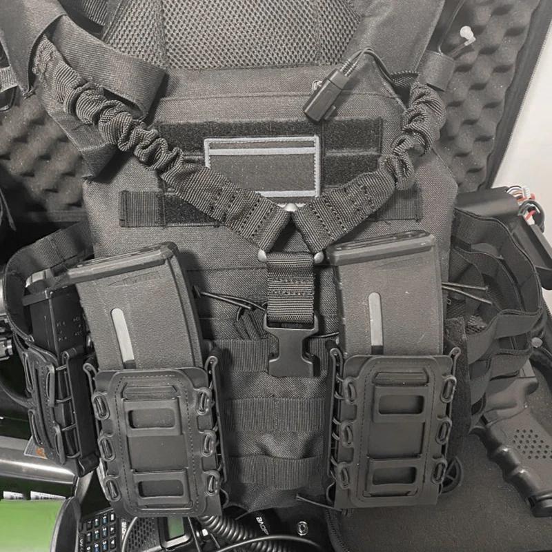 3 pièces tactique rapide Mag TPR Flexible Molle Magazine pochette transporteur pour Ar15 M4 5.56/7.6