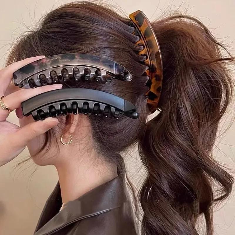 Épingle à cheveux en écaille de tortue en forme de U pour femmes, Vintage, fourchette à cheveux géom