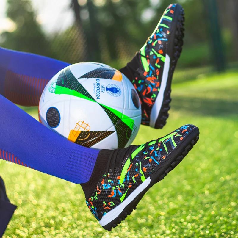 Crampons de Football sur gazon hommes professionnels bottes de Football respirant maille jeunesse ch