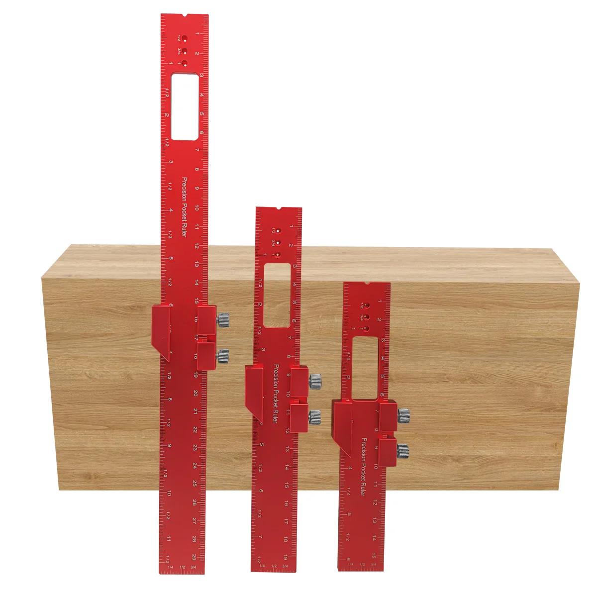 Règle de poche de précision, règle de traçage de Type T, règle de piste carrée en T pour menuiserie,