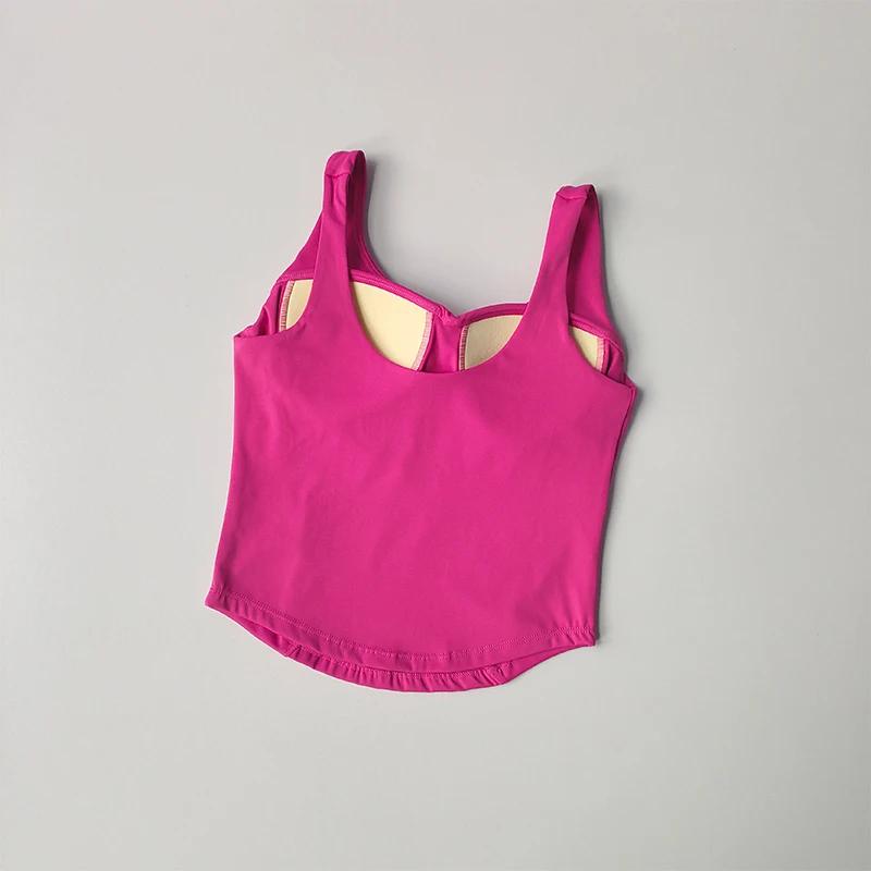 Soutien-gorge sport bustier tubulaire sans manches femme - Haut court streetwear sans couture 2024
