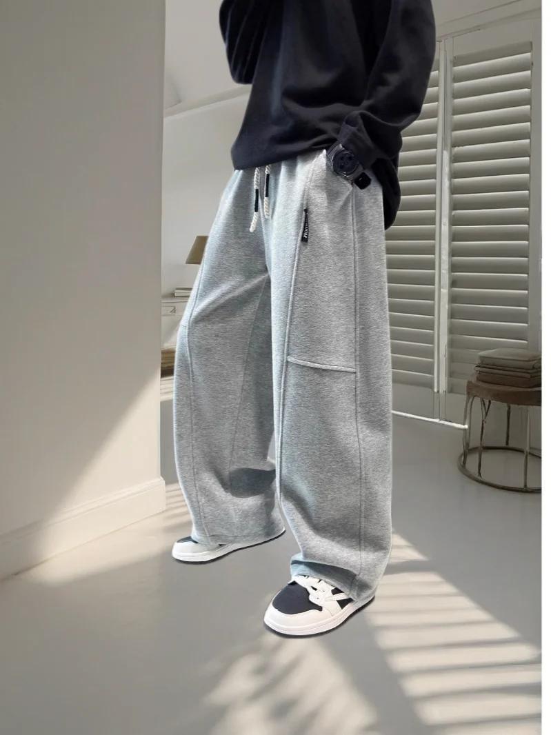 Nouveau pantalon décontracté pour enfants Printemps 2026 – Pantalon de survêtement noir à taille éla