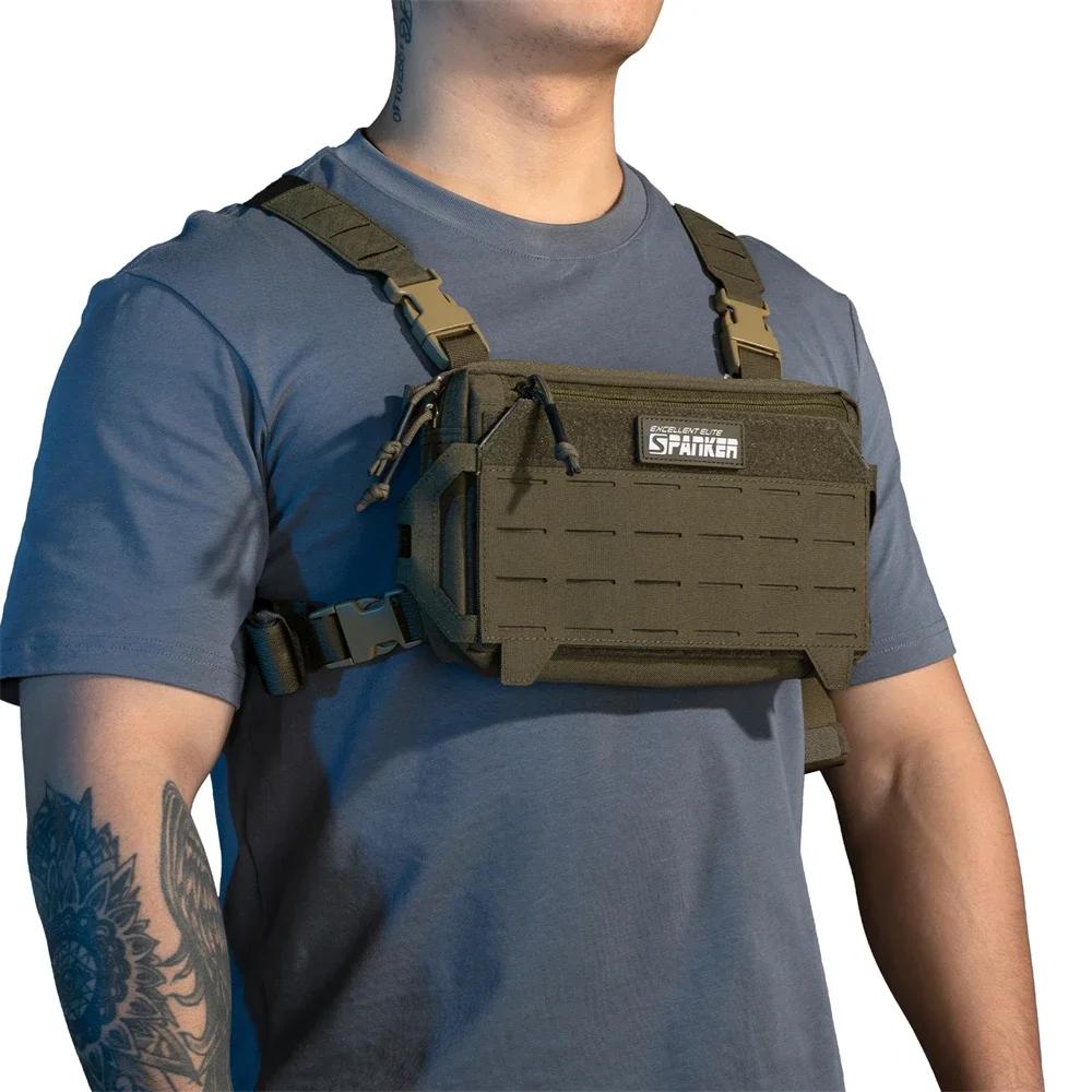 Sacs de poitrine tactiques gilet de chasse Camping en plein air sac à dos à bandoulière hommes sac d
