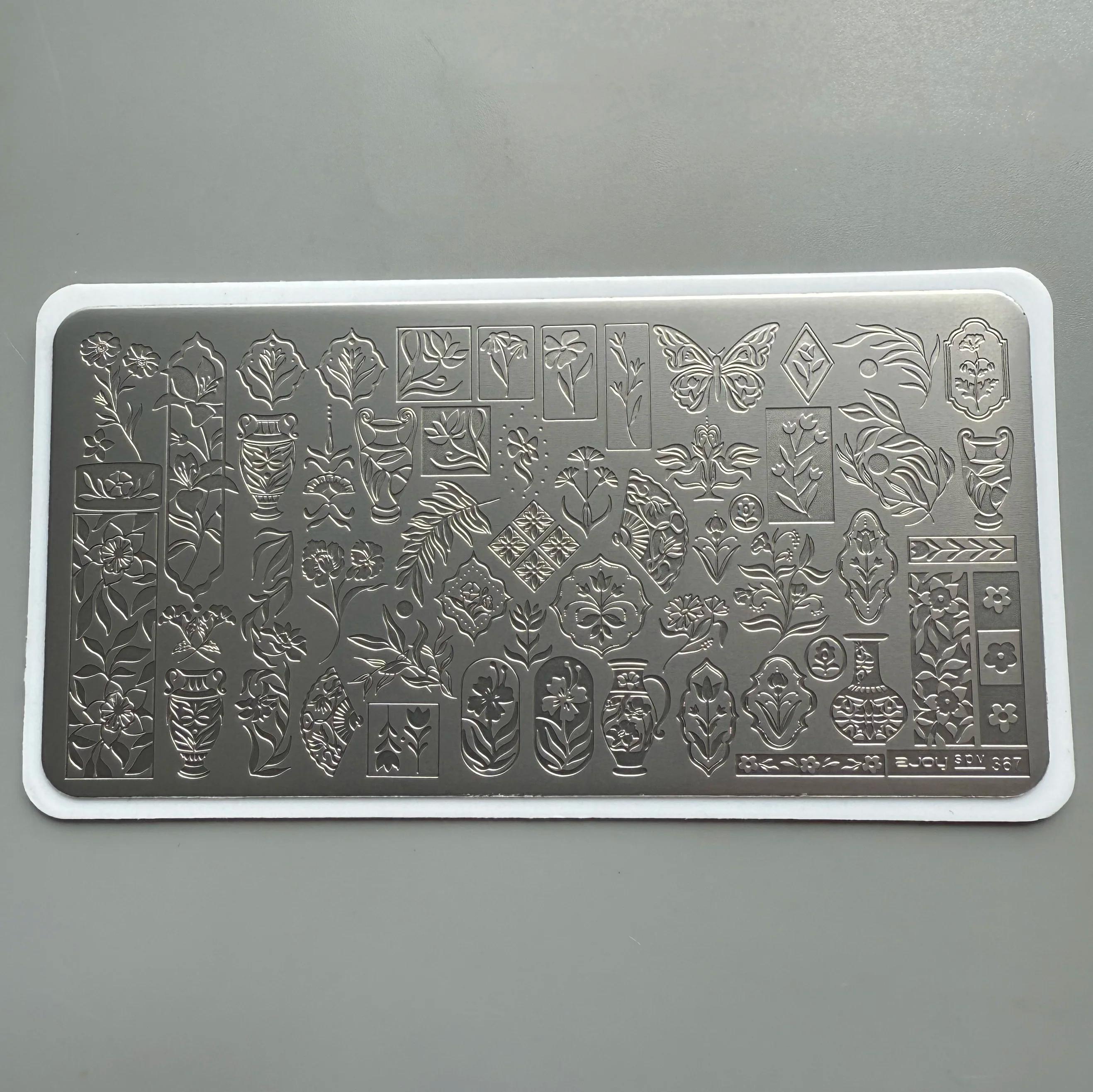 XMQ NAIL ART STAMPING PLATES TEMPLATE DE LONNE