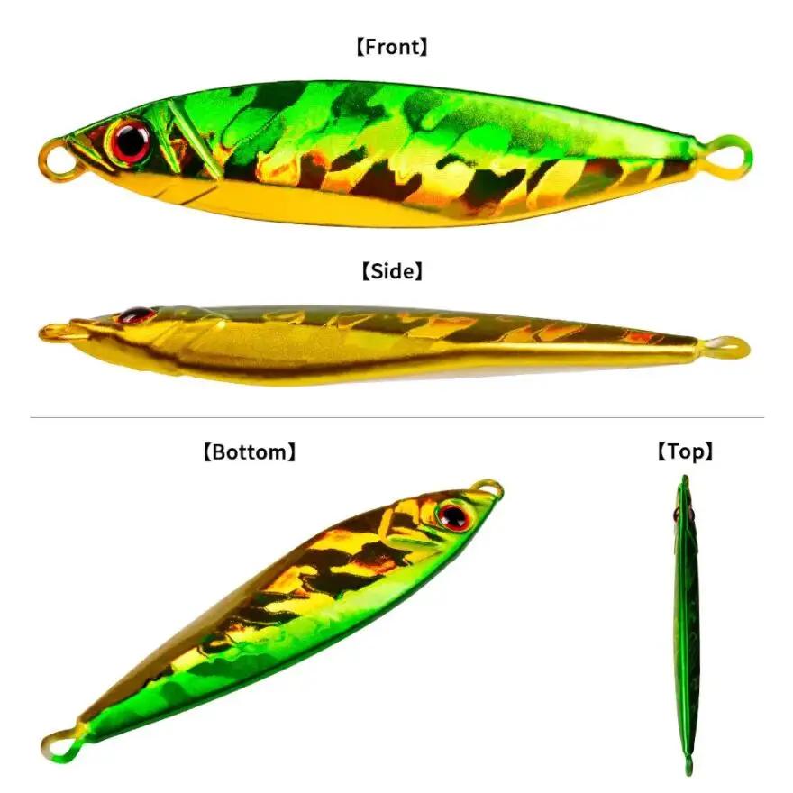 14 pièces gabarit en métal VIB leurre de pêche 14G 21G 30G leurres coulants gabarits de mer cuillère
