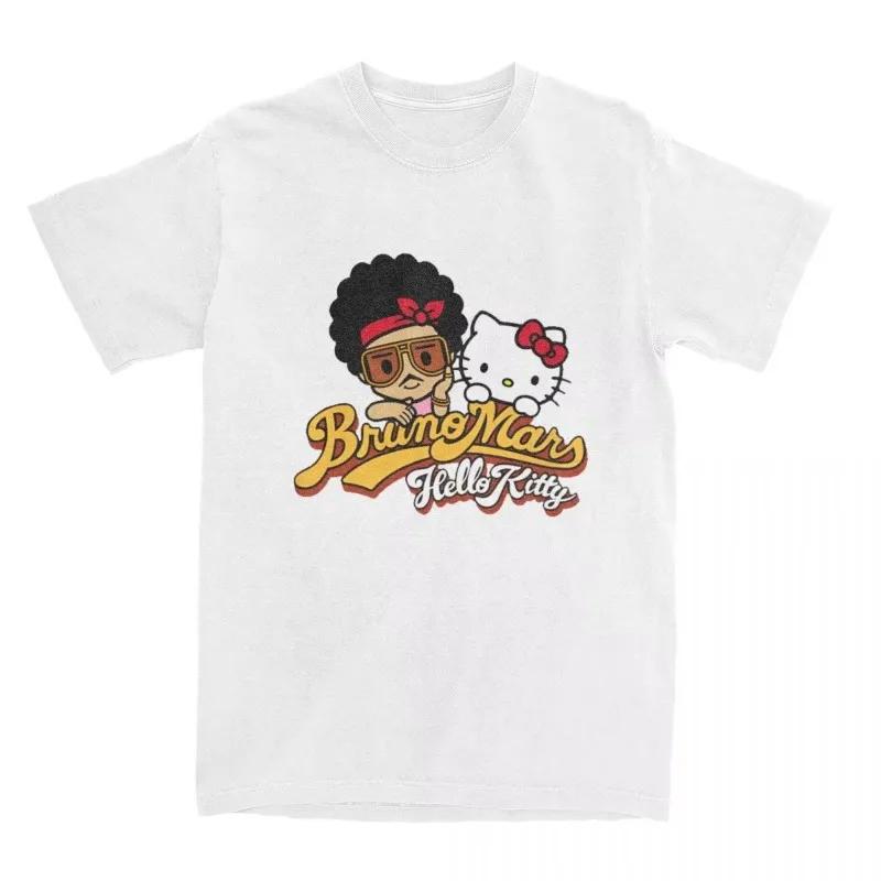Haikyuu Bruno Mars Hello Kitty T-shirt coton T-shirt mode femme T-shirt rétro Y2K Design col rond ma