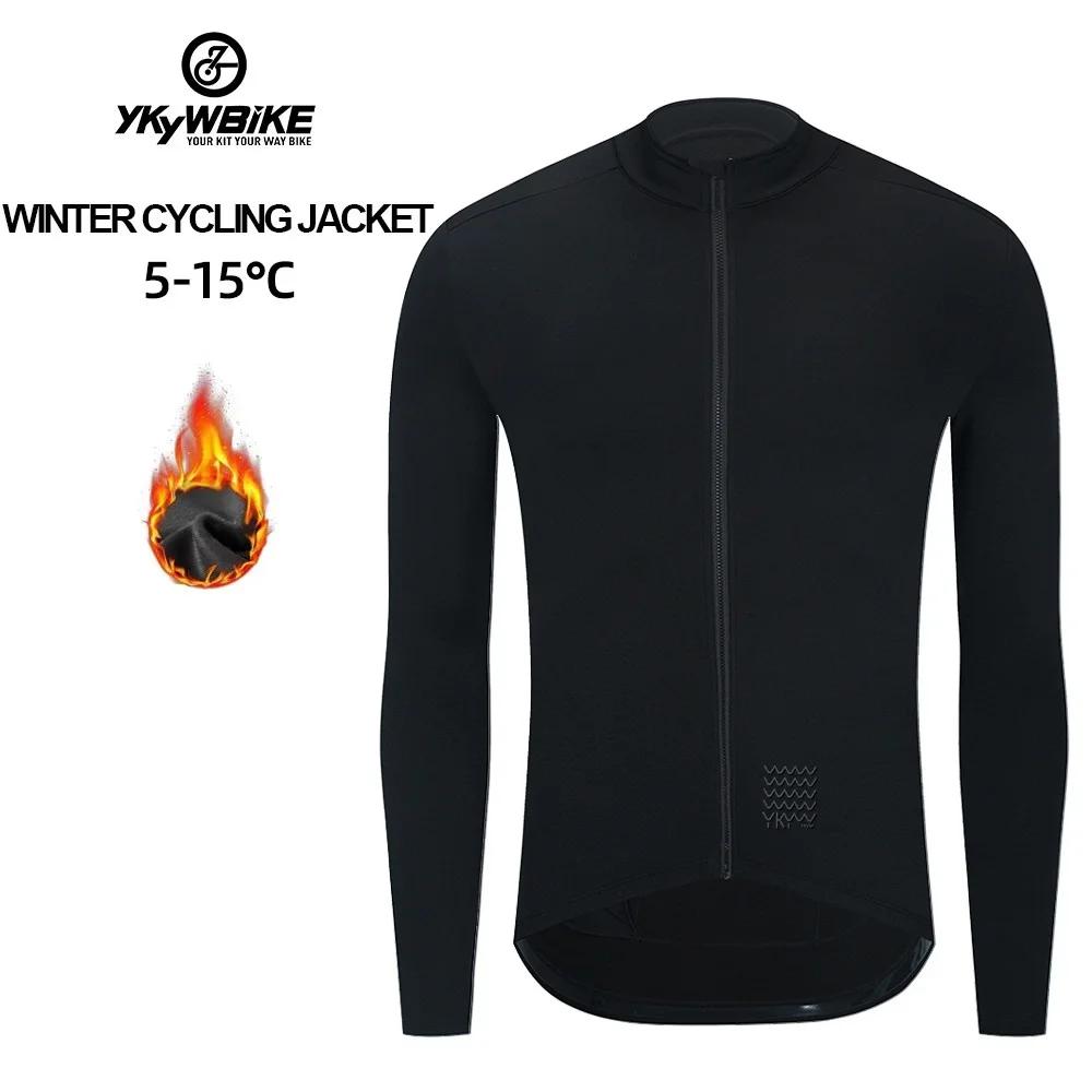 YKYWBIKE veste d'hiver polaire thermique hommes veste de cyclisme à manches longues cyclisme vélo vê