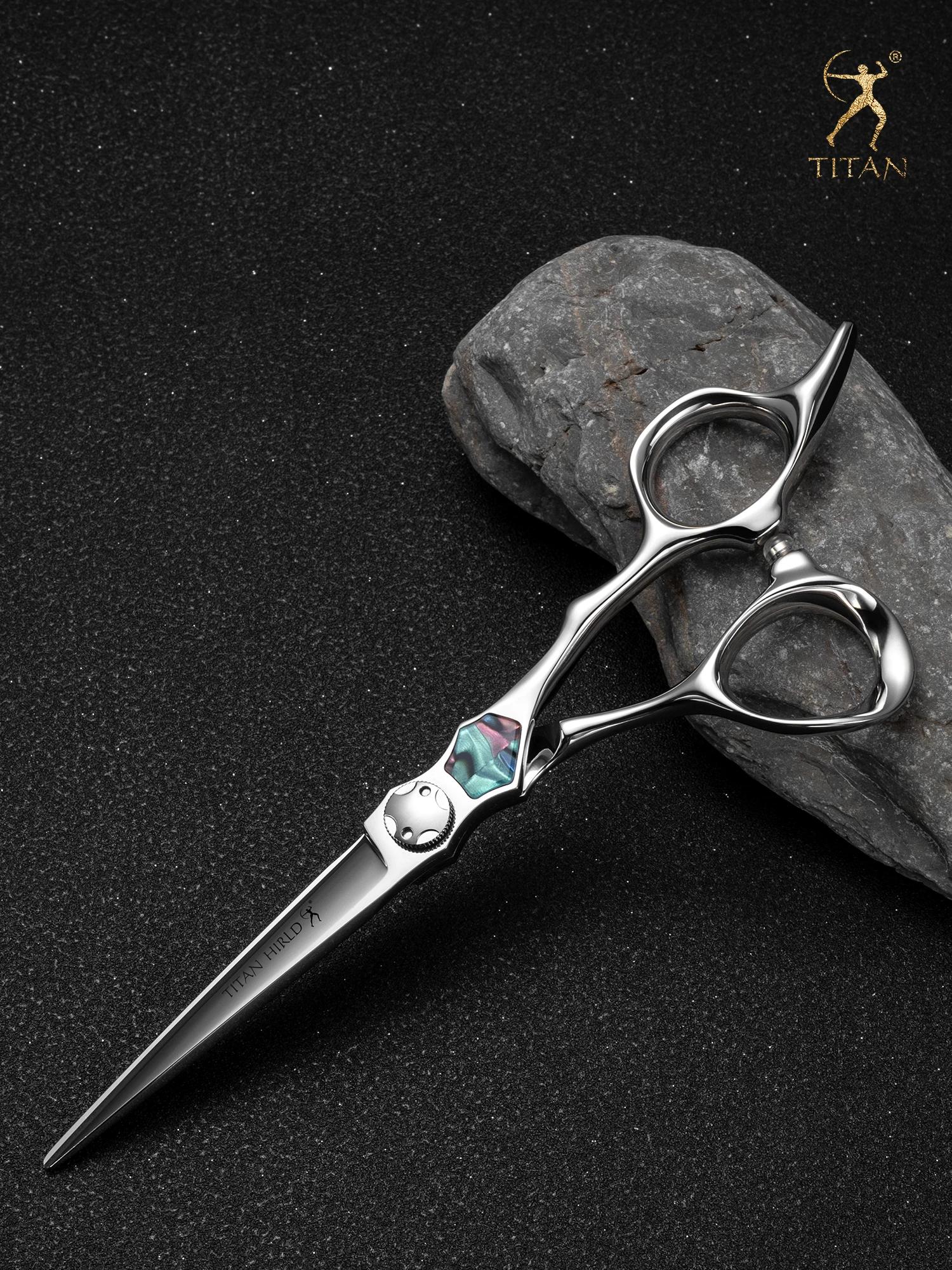 Ciseaux de coiffeur Titan, ciseaux de coiffure de qualité professionnelle pour stylistes, coupe fine
