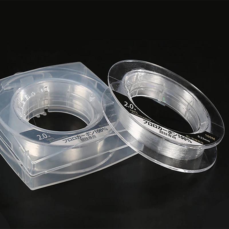 Ligne de pêche en fluorocarbone de 99% M, Monofilament de 1 à 25kg, en Fiber de carbone importée du