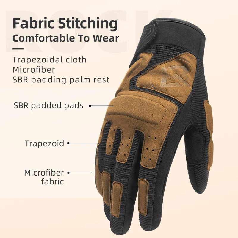ROCKBROS – gants de vélo respirants et antidérapants, antichocs, en Polyester, confortables, équipem